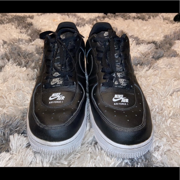 Men’s Air Force 1 Double Air Black and White Size 11 - Picture 6 of 11